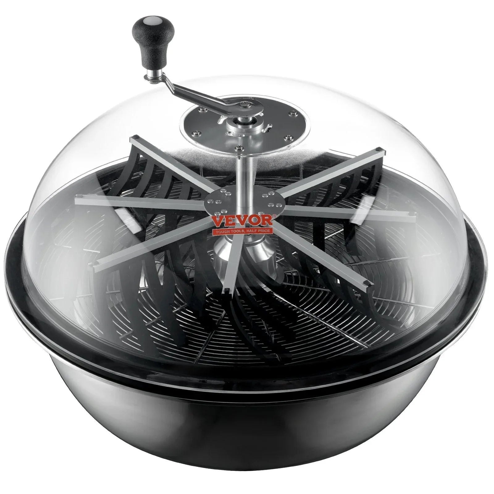 VEVOR Leaf Bowl Trimmer, 24'' Trimmer Bowl, Manual Bud Trimmer with Stainless-Steel Blades for Twisted Spin Cut, Clear Visibility Dome and Hand Pruner Included, for Cutting Leaves, Buds, Flowers - Mekamart Australia
