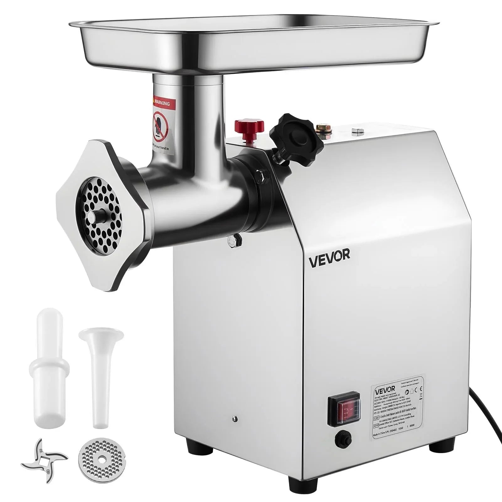 VEVOR Commercial Electric Meat Grinder 9.2 Lbs/Min Sausage Stuffer Maker Kitchen - Mekamart Australia
