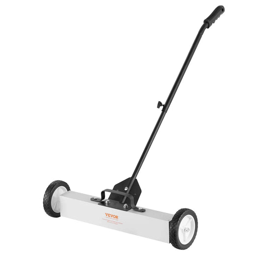 VEVOR 22.6 kg Rolling Magnetic Sweeper with Wheels, Push-Type Magnetic Pick Up Sweeper, Large Magnet Pickup Lawn Sweeper with Telescoping Handle, Easy Cleanup of Workshop Garage Yard - Mekamart Australia