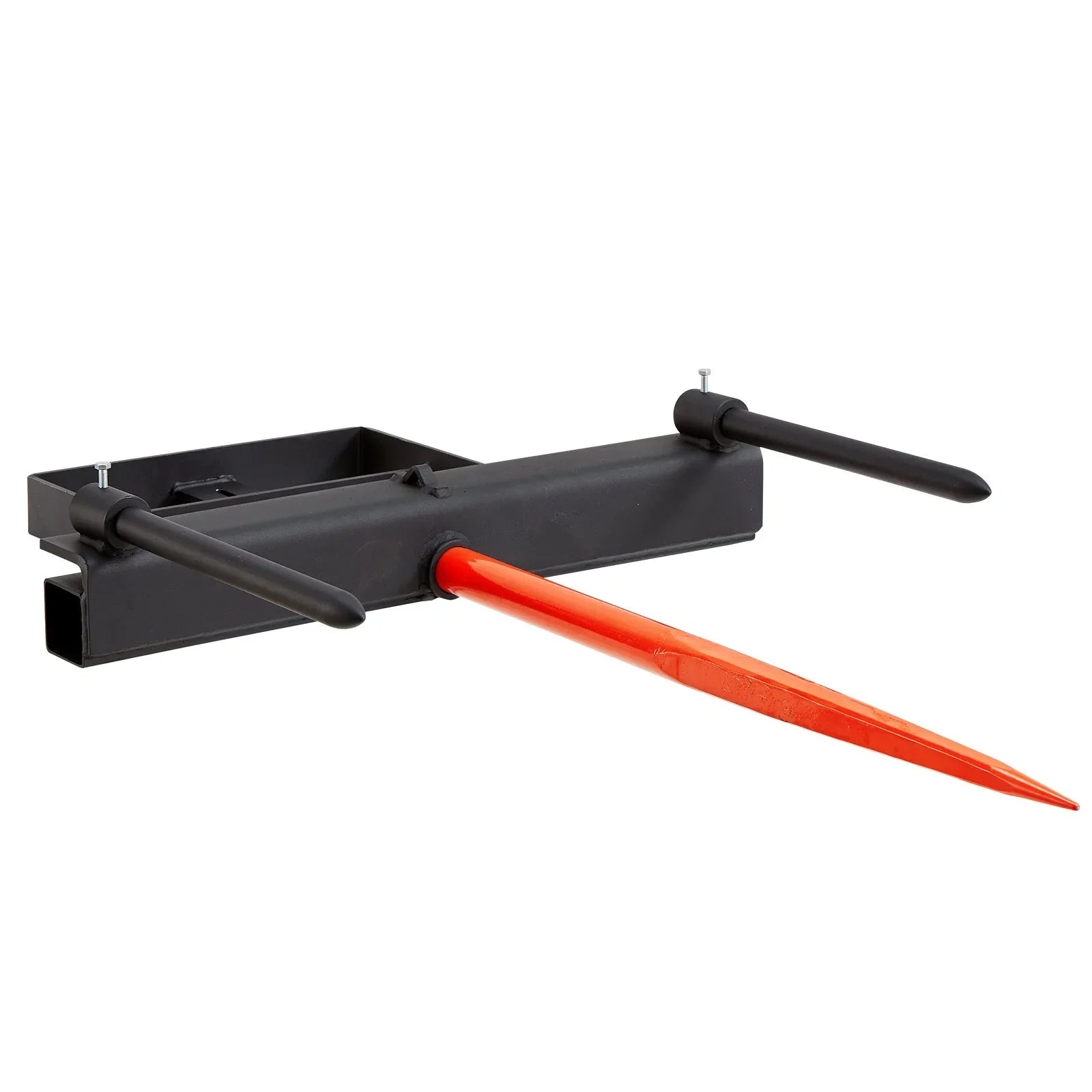 VEVOR 39" Hay Spear, Bale Spears 726kg Loading Capacity, Skid Steer Loader Tractor Bucket Attachment with 2pcs 17.5" Stabilizer Spears and 60" Chain, Quick Attach Spike Forks - Mekamart Australia
