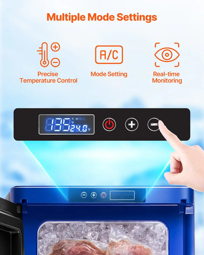VEVOR Portable Car Refrigerator Freezer Compressor 35L Single Zone for Car Home - Mekamart Australia