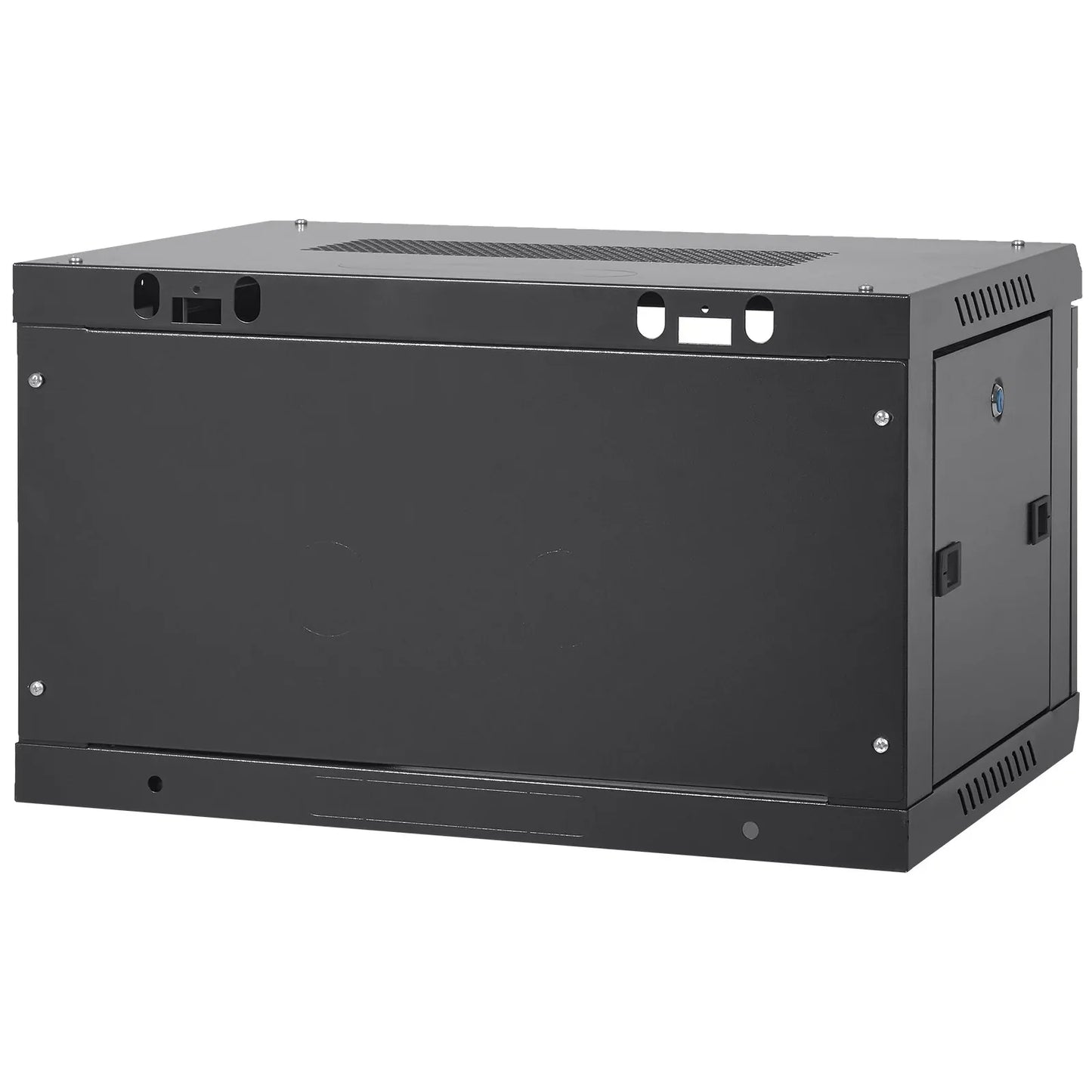 VEVOR 6U Wall Mount Network Server Cabinet, 15.5'' Deep, Server Rack Cabinet Enclosure, 200 lbs Max. Ground-mounted Load Capacity, with Locking Glass Door Side Panels, for IT Equipment, A/V Devices - Mekamart Australia