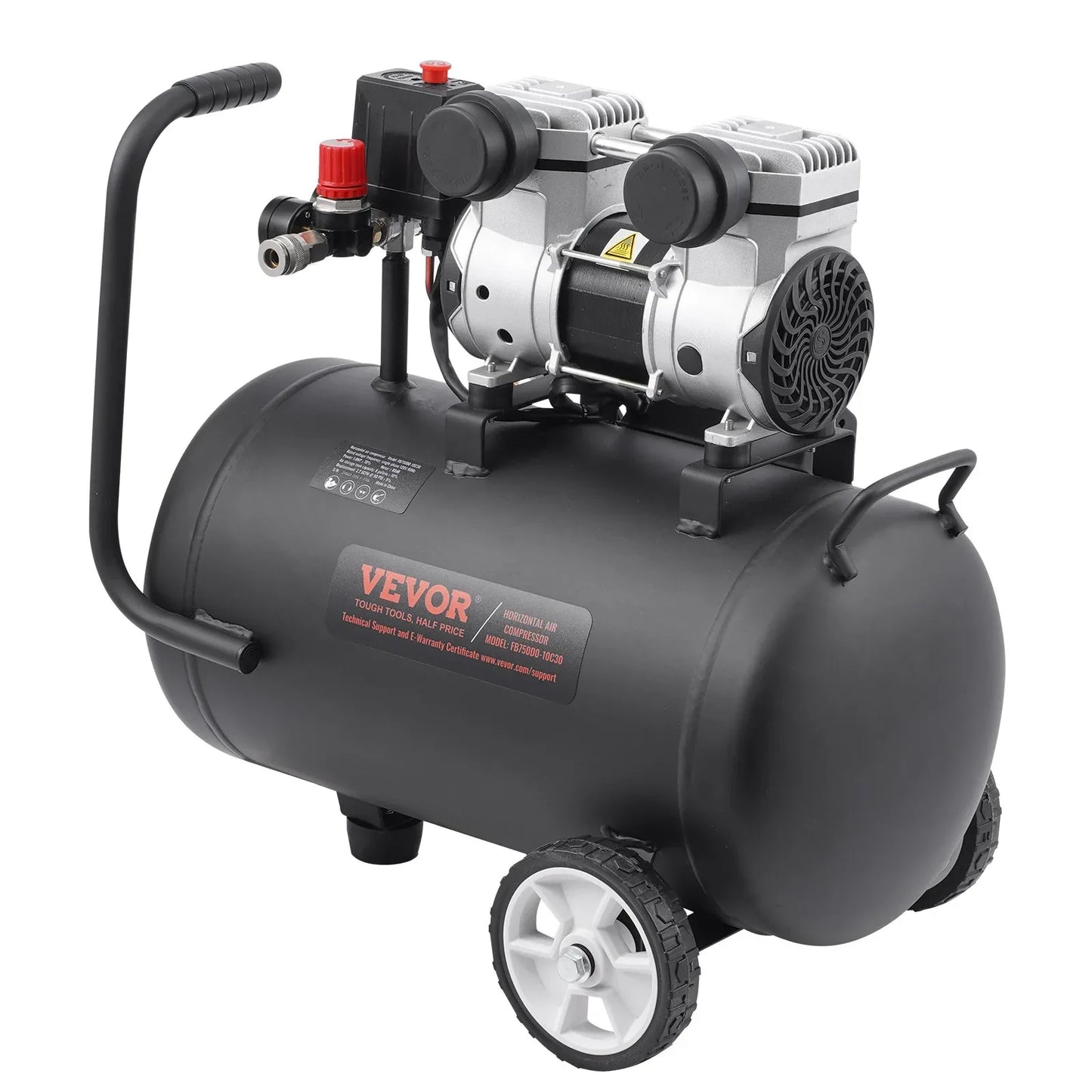 VEVOR Air Compressor Compact Portable Oil Free Compressor 30L 90 PSI - Mekamart Australia