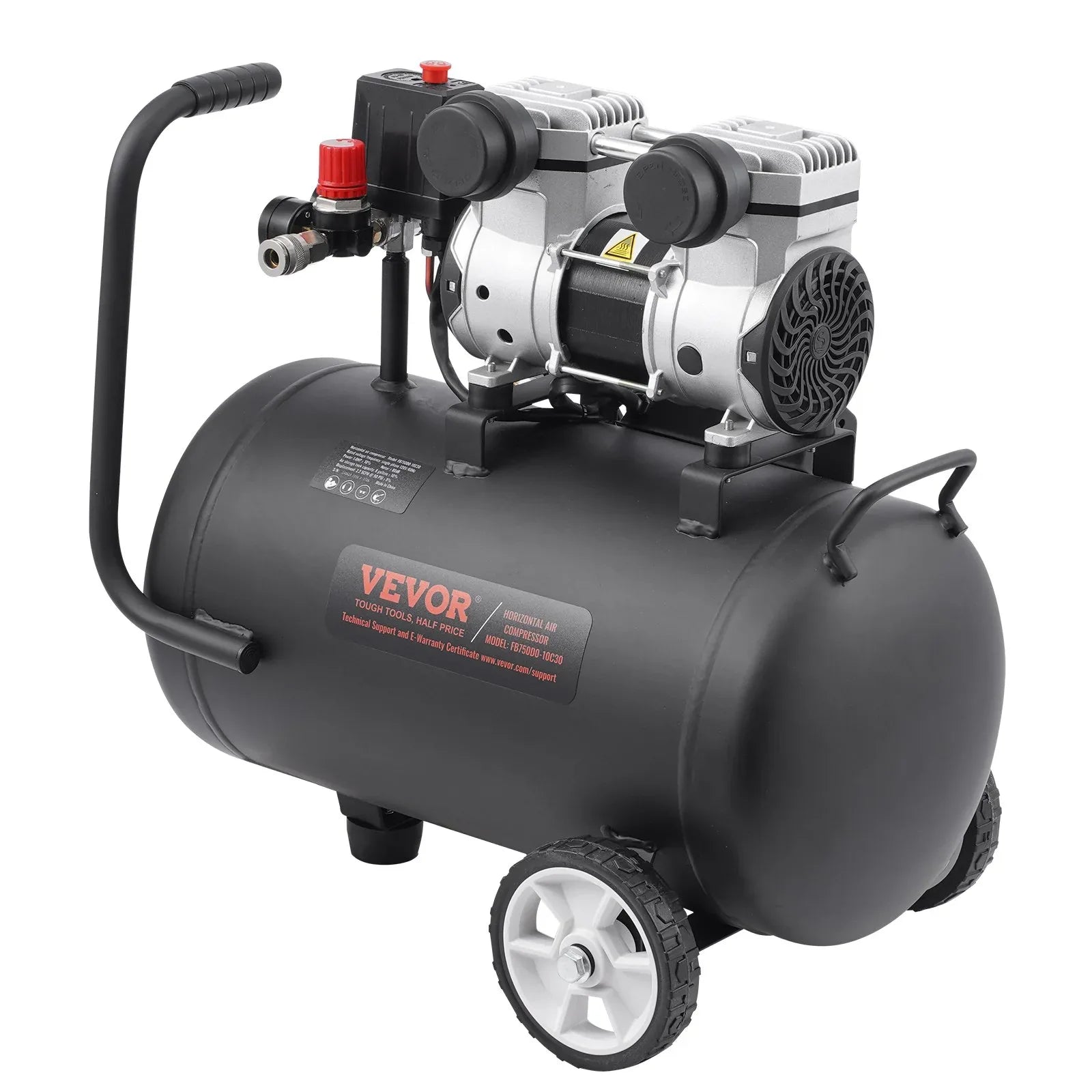 VEVOR Air Compressor Compact Portable Oil Free Compressor 30L 90 PSI - Mekamart Australia