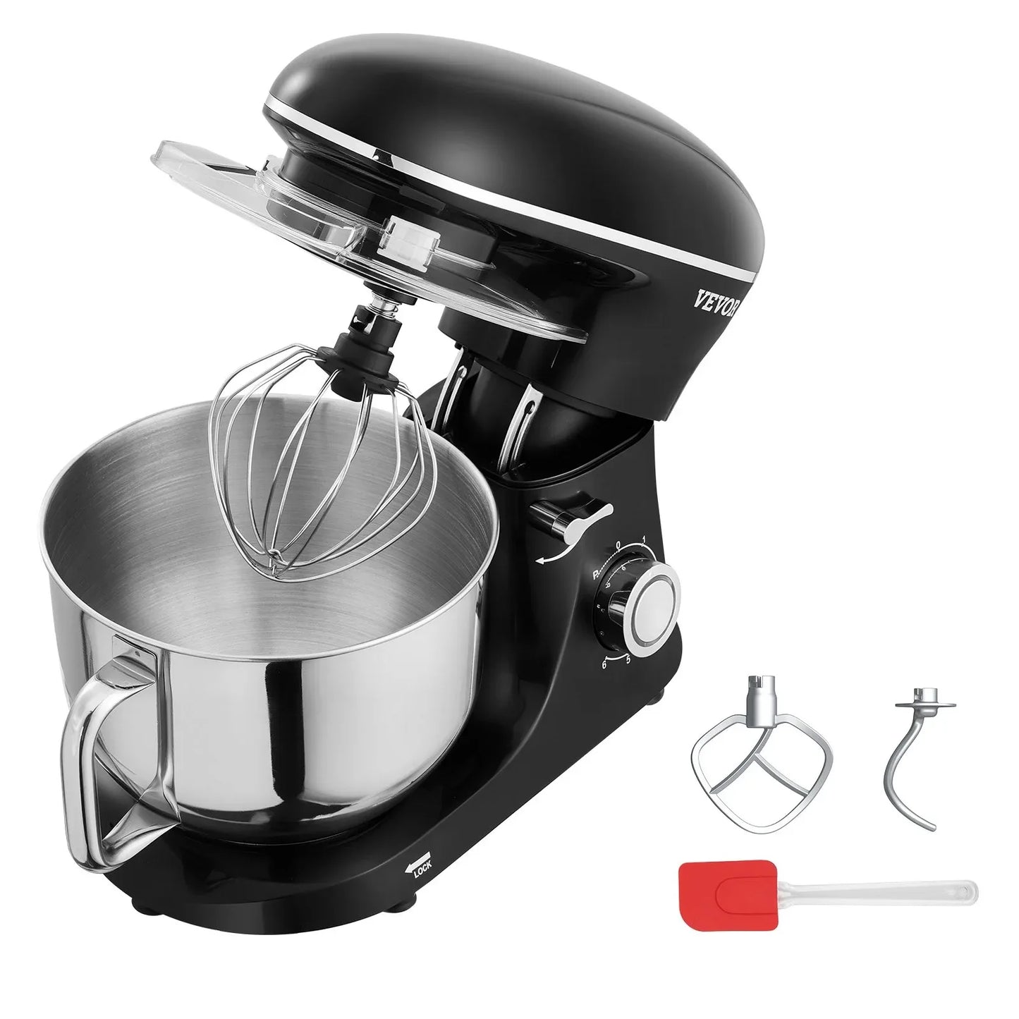 VEVOR Stand Mixer 5.68 L Electric Dough Mixer 1100W 6 + P Speeds Food Beater - Mekamart Australia