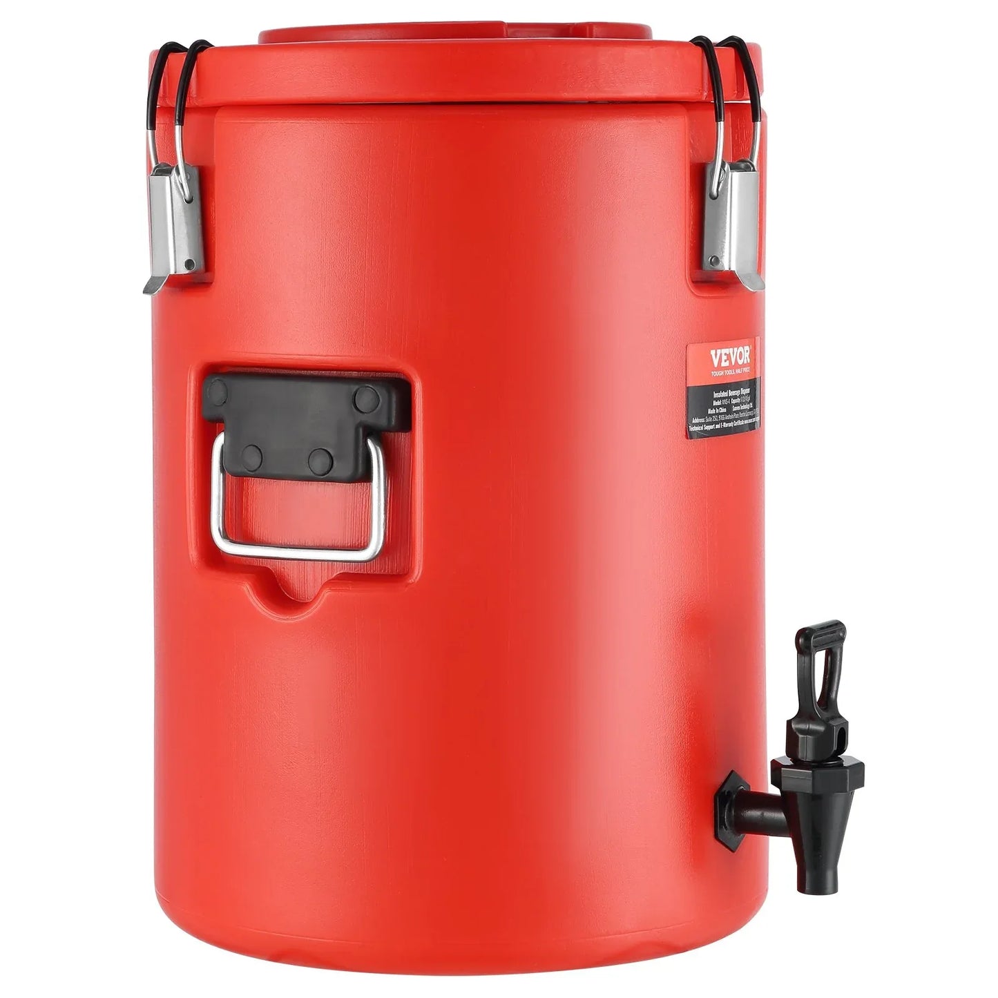 VEVOR Stainless Steel Insulated Beverage Dispenser, 17.2 Liter, Thermal Hot and Cold Drink Server Dispenser with Spigot Handle, Food-grade for Hot Tea Coffee Water Restaurant Drink Shop - Mekamart Australia