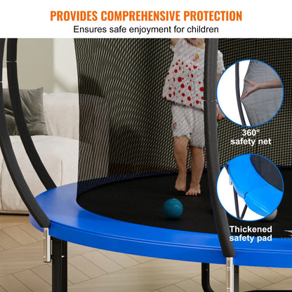 VEVOR 3.66m Trampoline, 181 kg Trampoline with Enclosure Net, Ladder, and Curved Pole, Heavy Duty Trampoline with Jumping Mat and Spring Cover Padding, Outdoor Recreational Trampolines for Kids Adults - Mekamart Australia