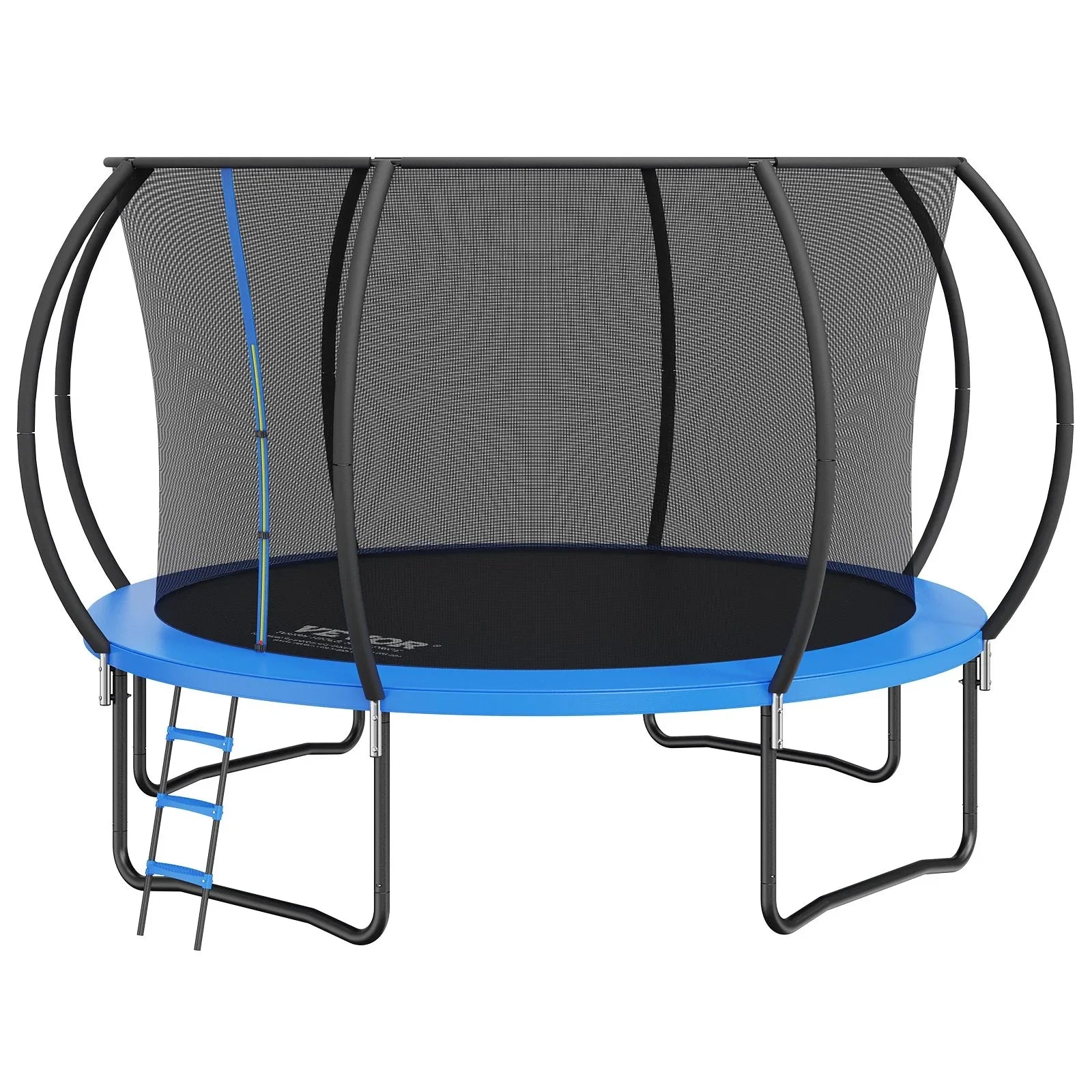 VEVOR 3.66m Trampoline, 181 kg Trampoline with Enclosure Net, Ladder, and Curved Pole, Heavy Duty Trampoline with Jumping Mat and Spring Cover Padding, Outdoor Recreational Trampolines for Kids Adults - Mekamart Australia