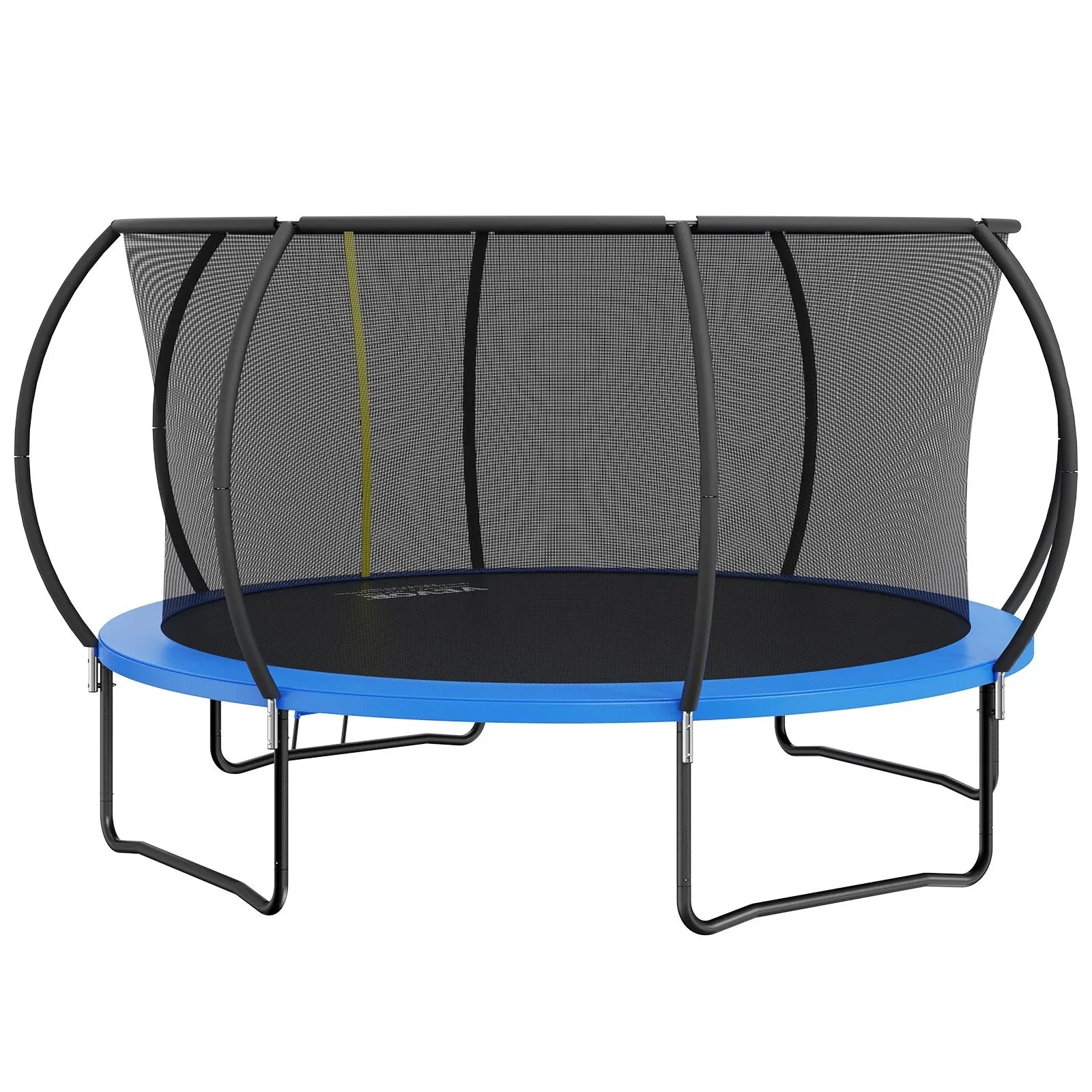 VEVOR 14FT Trampoline, 450 lbs Trampoline with Enclosure Net, Ladder, and Curved Pole, Heavy Duty Trampoline with Jumping Mat and Spring Cover Padding, Outdoor Recreational Trampolines for Kids Adults - Mekamart Australia