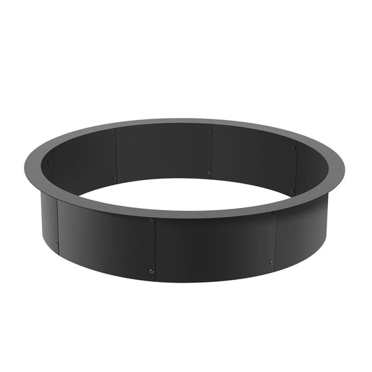 VEVOR Fire Pit Ring Round Inner Steel Liner DIY Campfire Firepit - Mekamart Australia