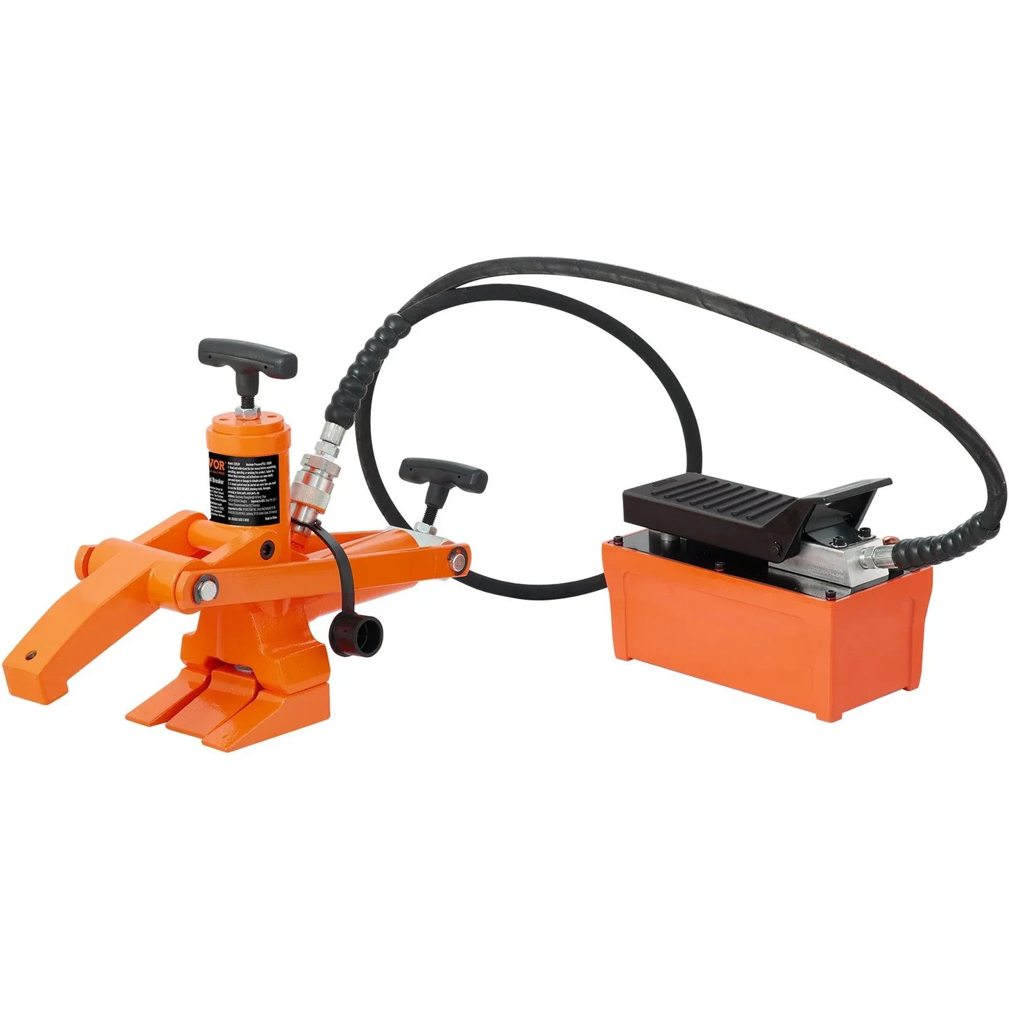 VEVOR Hydraulic Bead Breaker, 1000 PSI Tire Bead Breaker with Metal Foot Pump, Heavy-duty Steel Bead Breaker Tool for Tractors, Trucks, Buses, Lawn Mowers, ATVs - Mekamart Australia