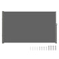VEVOR Retractable Side Awning, 160X300m Aluminum Outdoor Privacy Screen, 280g Polyester Water-proof Retractable Patio Screen, UV 30+ Room Divider Wind Screen for Patio, Backyard, Balcony, Gray - Mekamart Australia