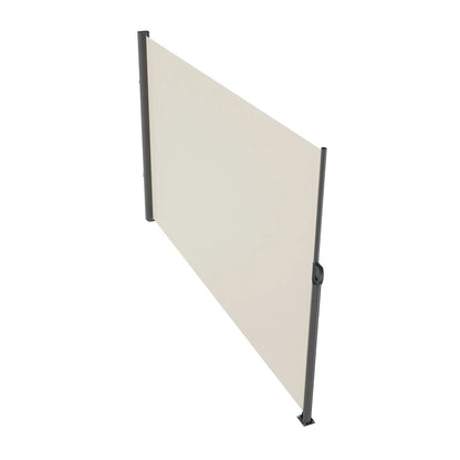 VEVOR Retractable Side Awning,160X300cm Aluminum Outdoor Privacy Screen, 280g Polyester Water-proof Retractable Patio Screen, UV 30+ Room Divider Wind Screen for Patio, Backyard, Balcony, Beige - Mekamart Australia
