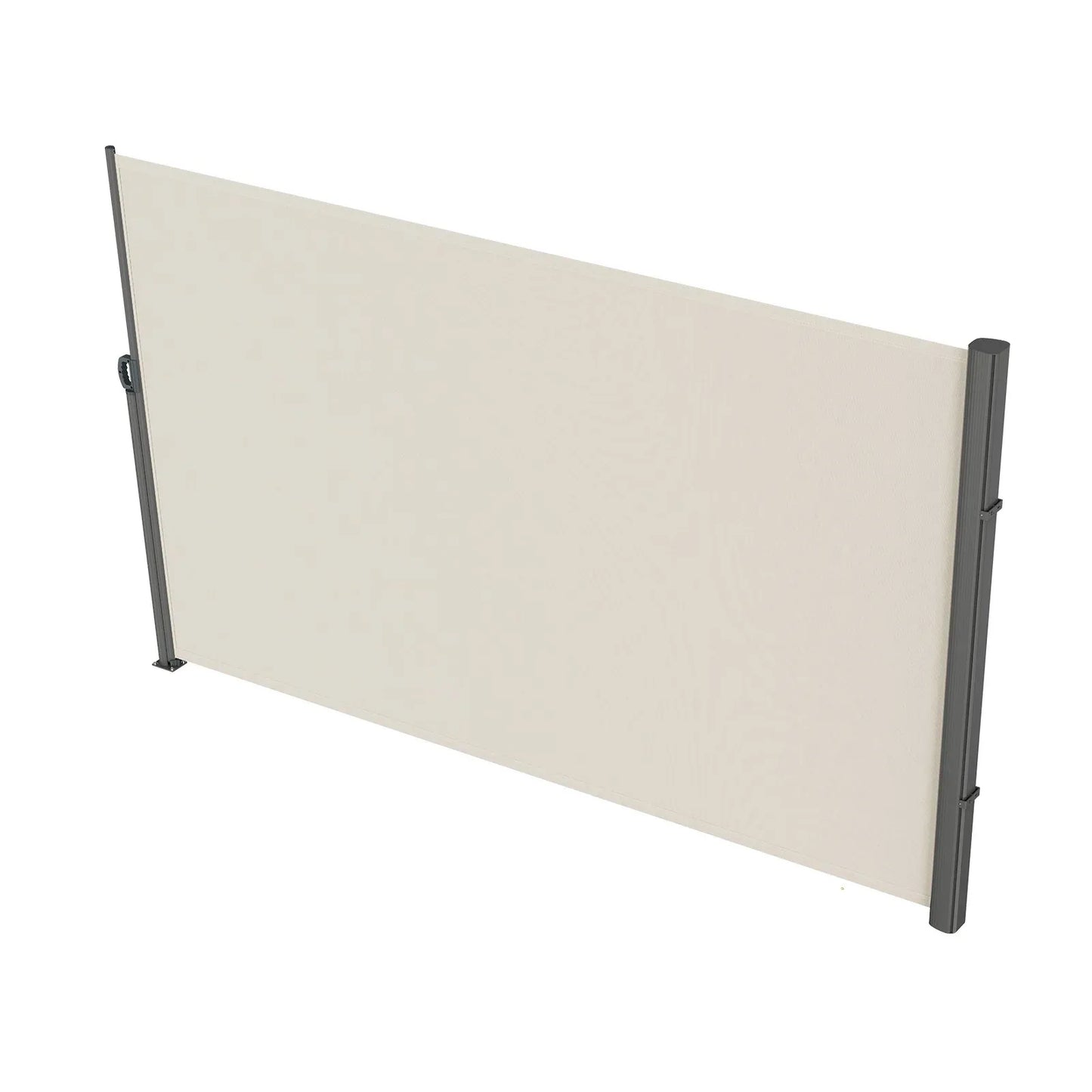 VEVOR Retractable Side Awning,160X300cm Aluminum Outdoor Privacy Screen, 280g Polyester Water-proof Retractable Patio Screen, UV 30+ Room Divider Wind Screen for Patio, Backyard, Balcony, Beige - Mekamart Australia