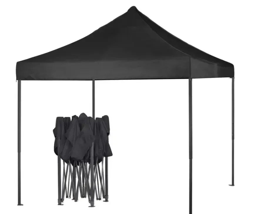 Portable Water-Resistant Gazebo 3x3 M - Black / Without Sidewalls - Mekamart Australia