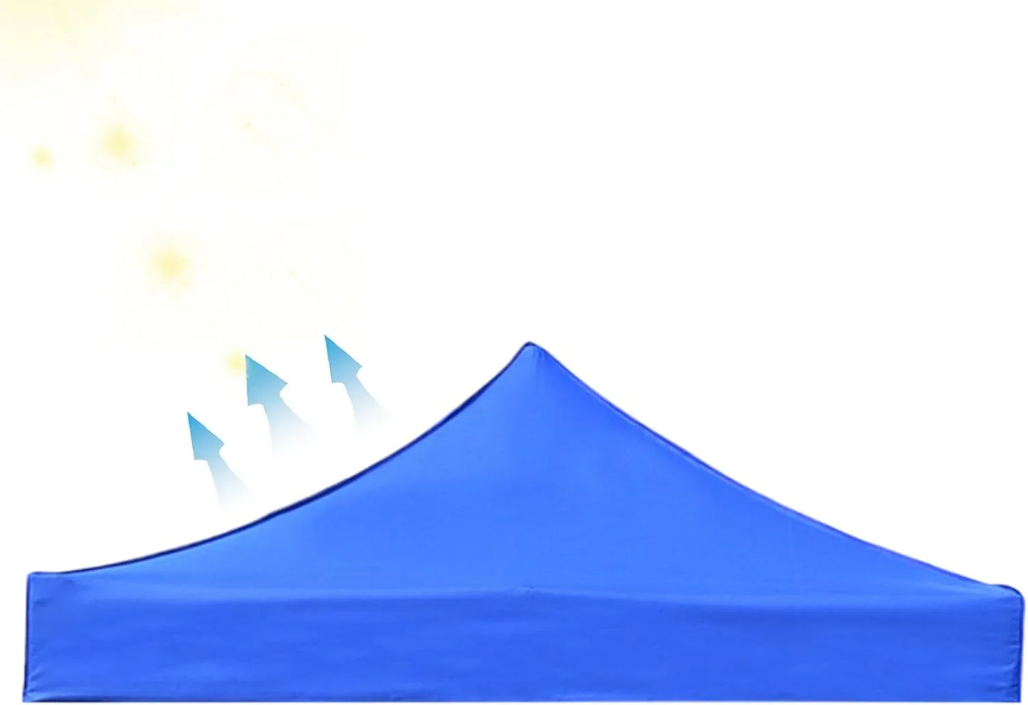 Gazebo Tent Top Cover Camping Beach Sunshade Shelter - White / 2x2M - Mekamart Australia
