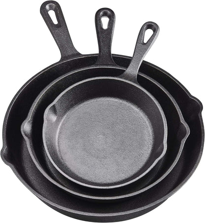 Cookware Sets Frying Cast Iron Pans Cast Iron Dish 16/20/26cm - Mekamart Australia