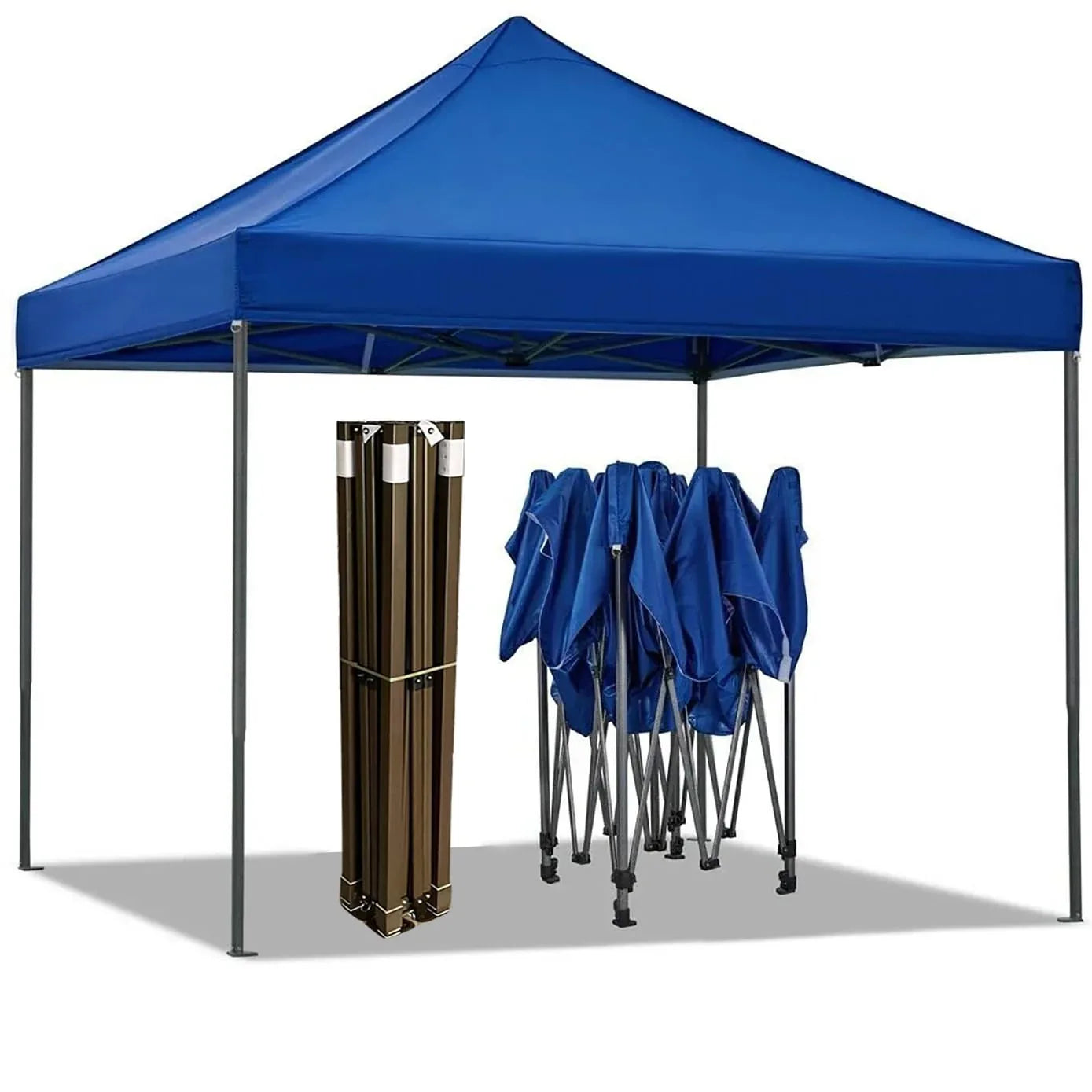 Portable Water-Resistant Gazebo 2x2 M - Blue / Without Sidewalls - Mekamart Australia