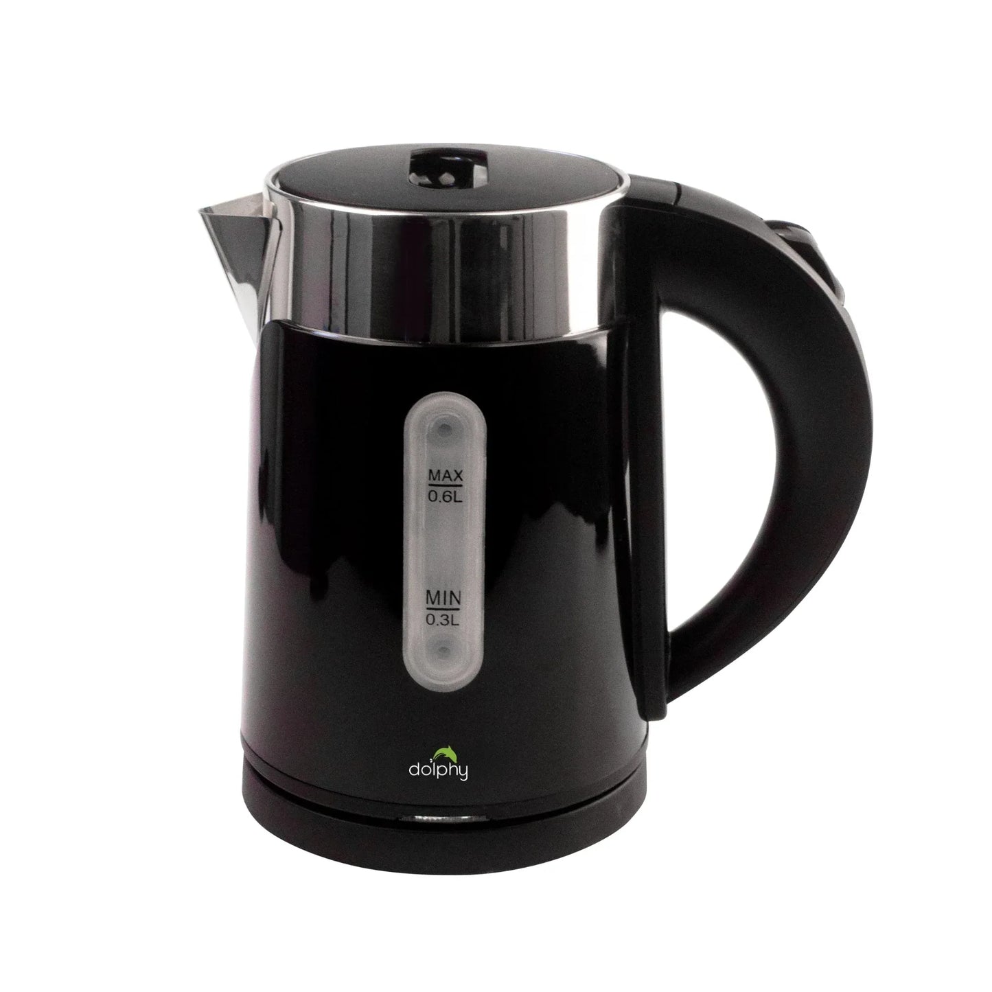 0.6L Stainless Steel Electric Kettle Black - Mekamart Australia