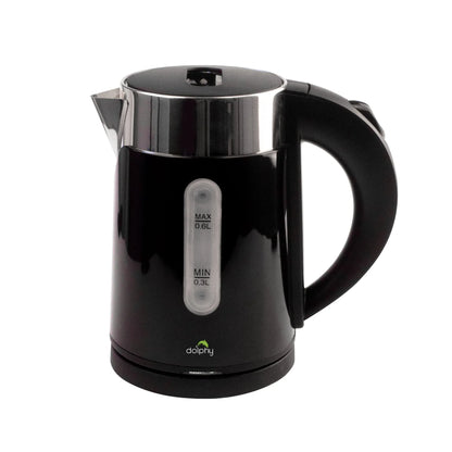 0.6L Stainless Steel Electric Kettle Black - Mekamart Australia