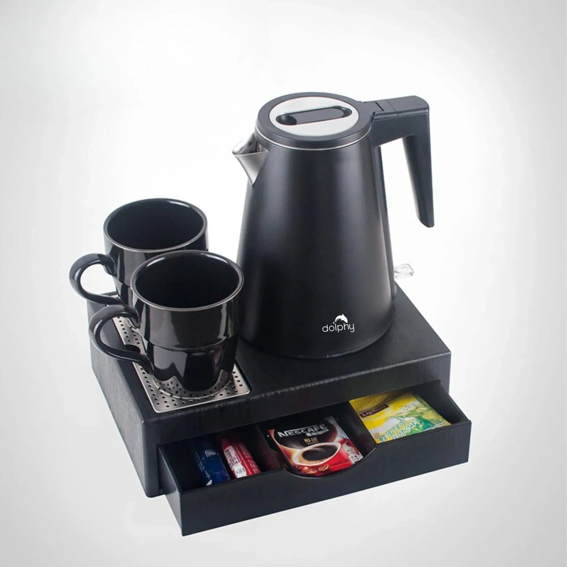 0.8L Stainless Steel Kettle - Black
(Double Layer) - Mekamart Australia
