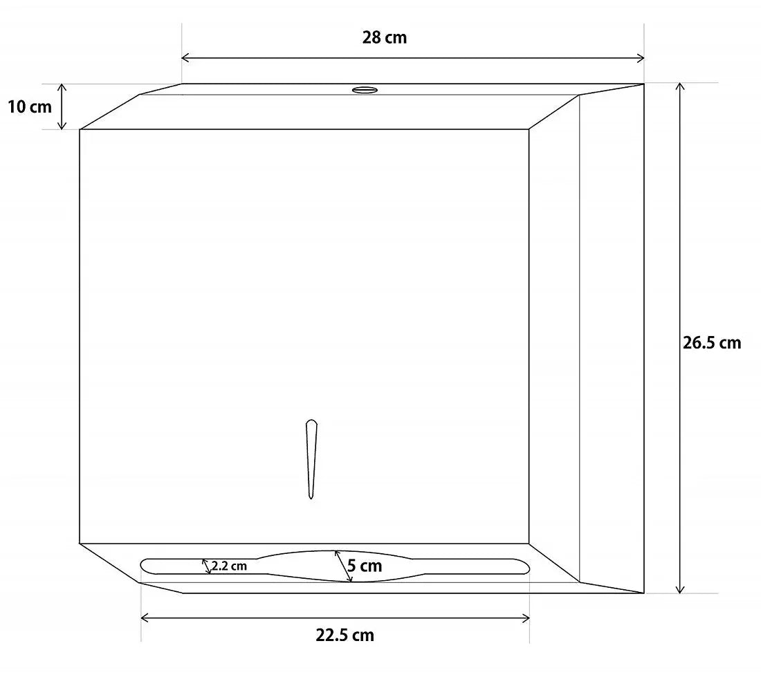 SS Slimline Paper Towel Dispenser - Mekamart Australia