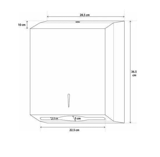 Stainless Steel Slimline Paper Towel Dispenser - Mekamart Australia
