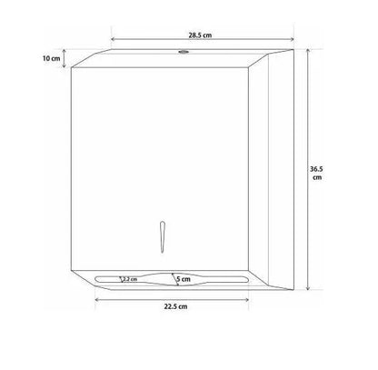 Stainless Steel Slimline Paper Towel Dispenser - Mekamart Australia