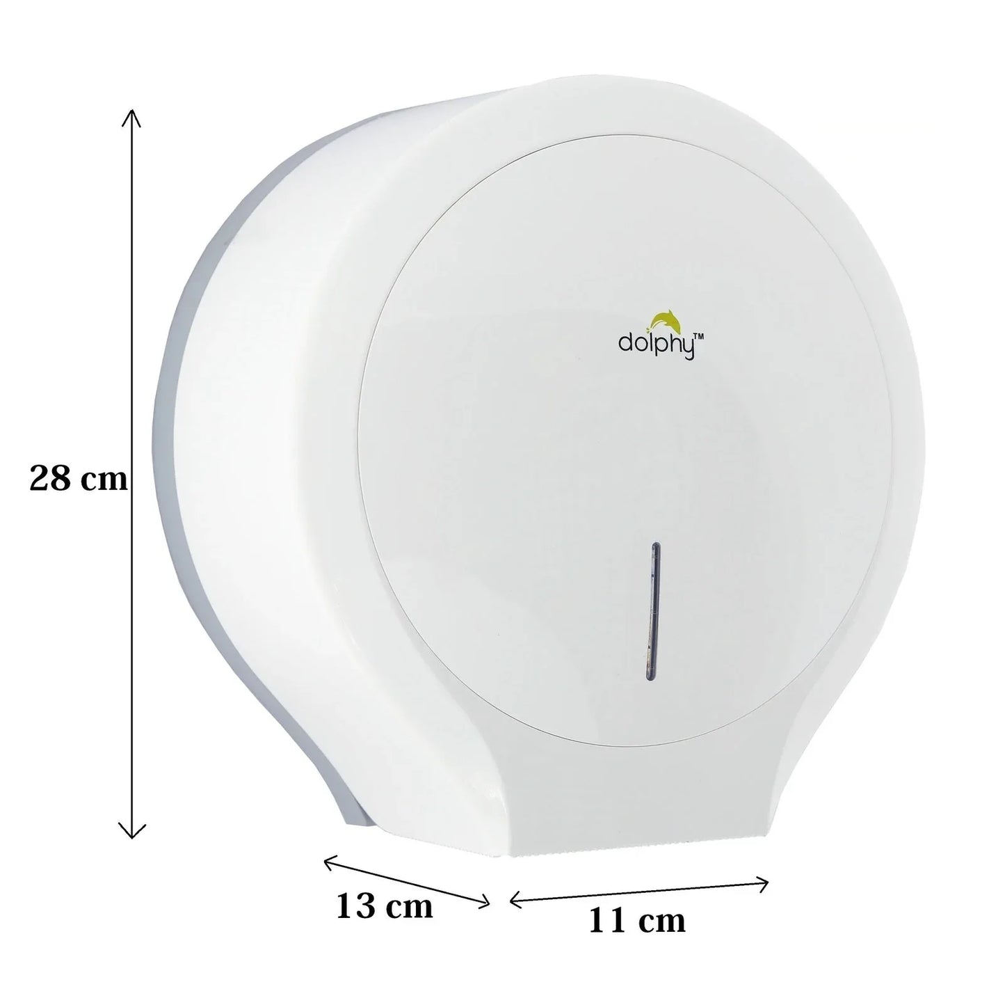 CLASSIC Jumbo Toilet Paper Roll Dispenser - White - Mekamart Australia