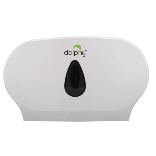 Twin Jumbo Toilet Roll Dispenser - White - Mekamart Australia