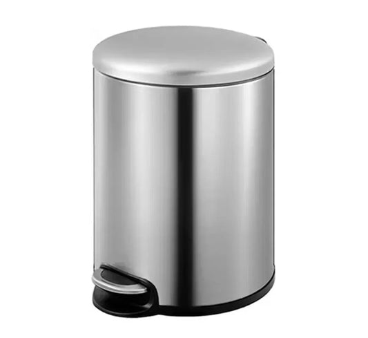 Round Soft Closing Stainless Steel PEDAL Bin -5L - Mekamart Australia