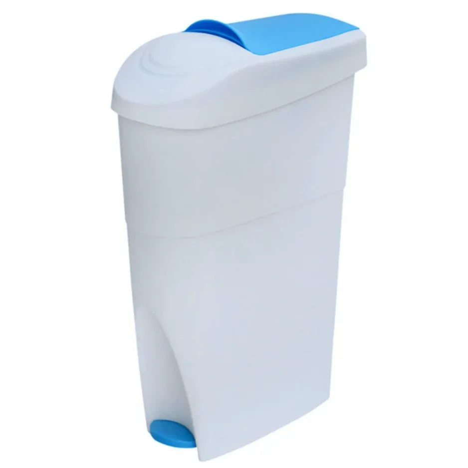 Sanitary Bin with Paddle Sky-Blue - 18L - Mekamart Australia