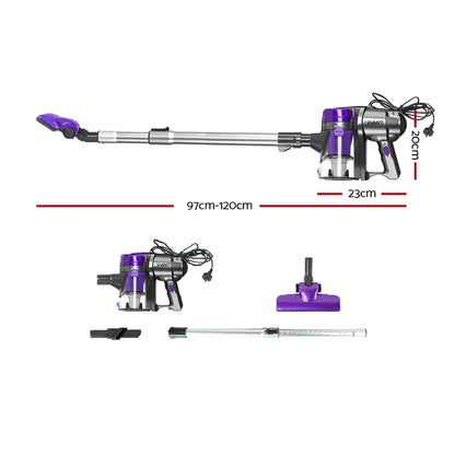 Devanti Stick Vacuum Cleaner Handheld Corded 450W Purple - Mekamart Australia