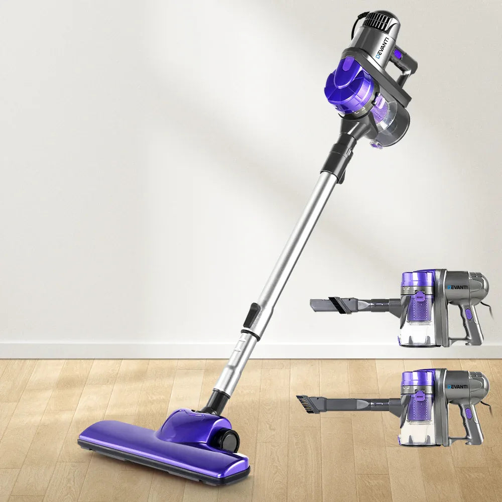 Devanti Stick Vacuum Cleaner Handheld Corded 450W Purple - Mekamart Australia
