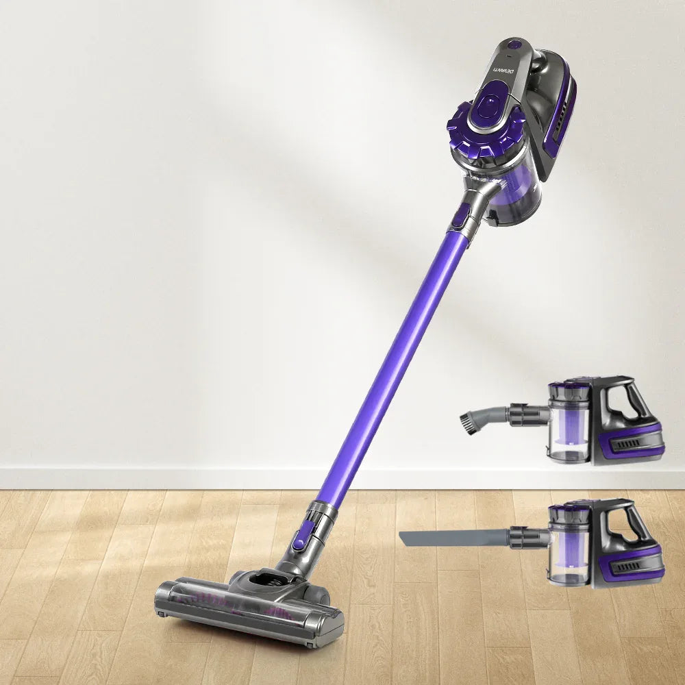 Devanti Stick Vacuum Cleaner Bagless Cordless 150W Purple - Mekamart Australia