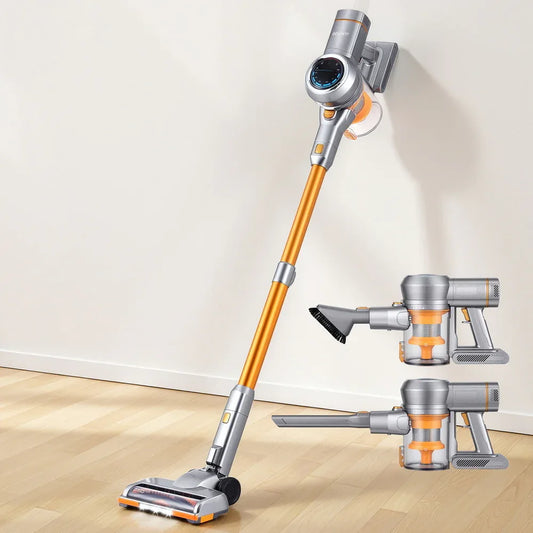 Devanti 300W Stick Vacuum Cleaner Cordless Self-Standing Golden - Mekamart Australia