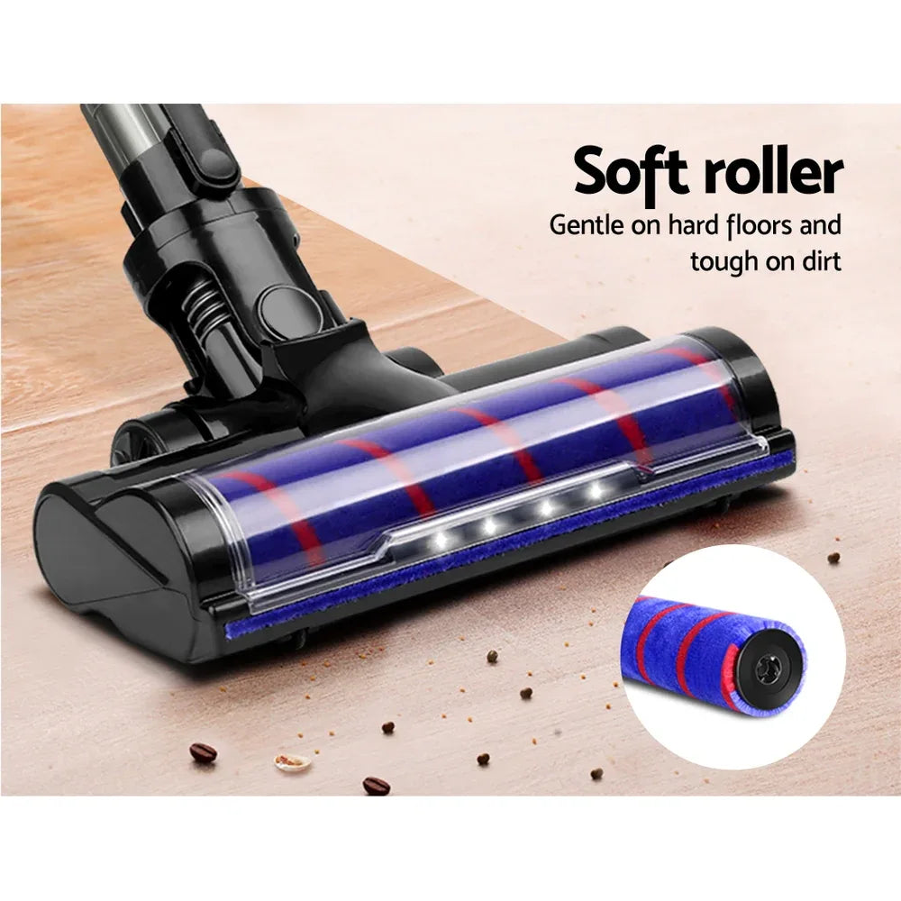 Devanti Stick Vacuum Cleaner Cordless Roller Brush 150W Purple - Mekamart Australia