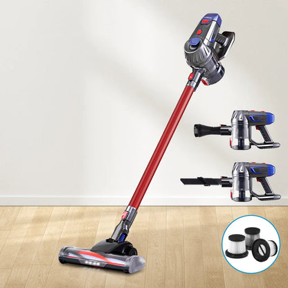 Devanti Stick Vacuum Cleaner HEPA Filter Red 150W - Mekamart Australia