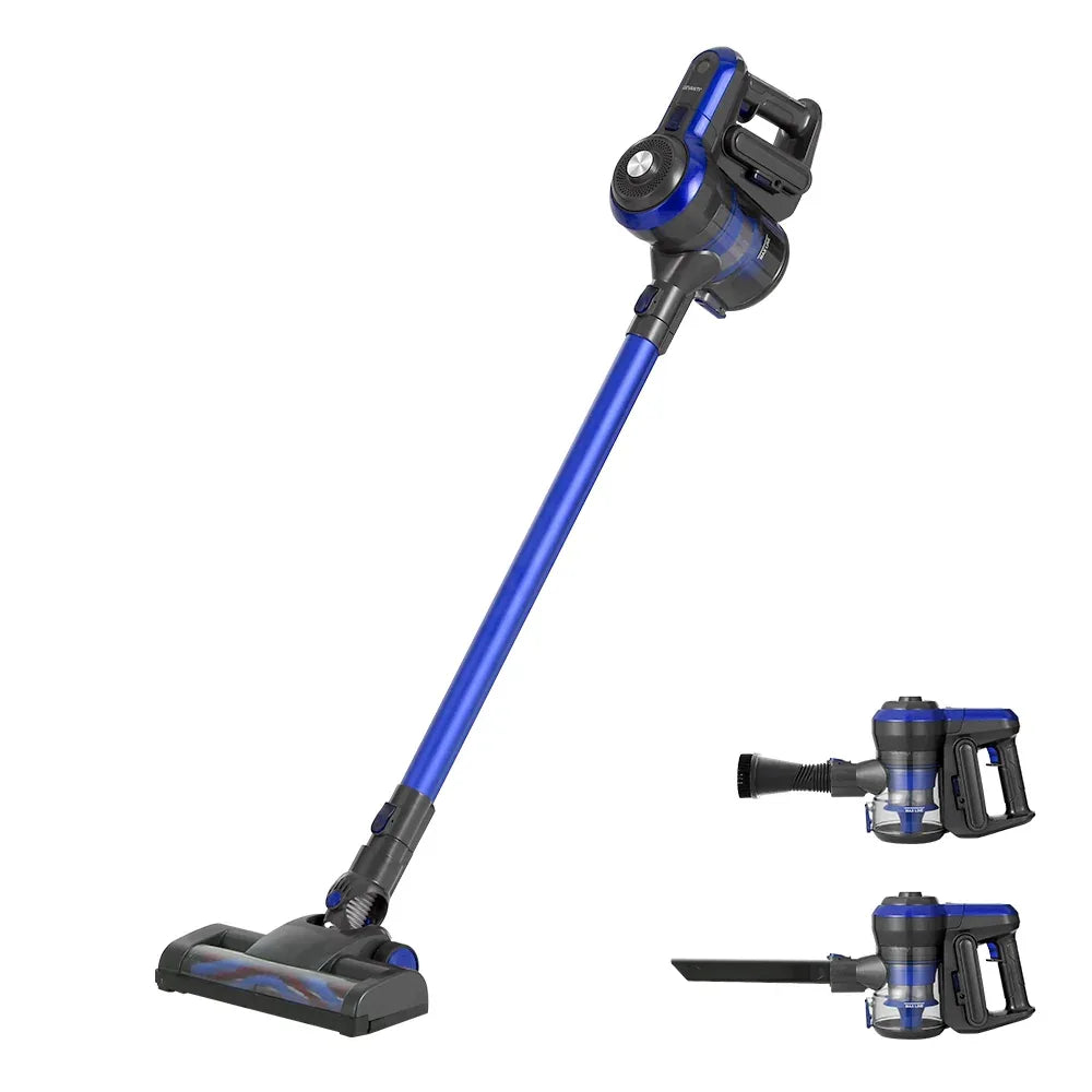 Devanti Stick Vacuum Cleaner Brushless Cordless 250W Blue - Mekamart Australia