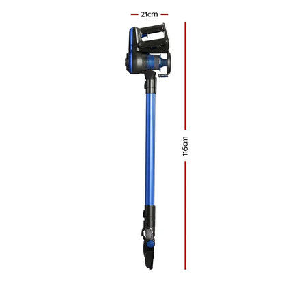 Devanti Stick Vacuum Cleaner Brushless Cordless 250W Blue - Mekamart Australia