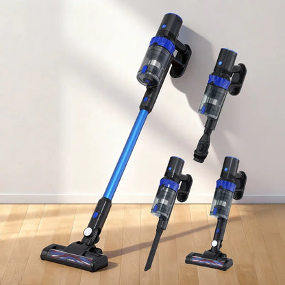 Devanti Stick Vacuum Cleaner Brushless Cordless 350W Blue - Mekamart Australia