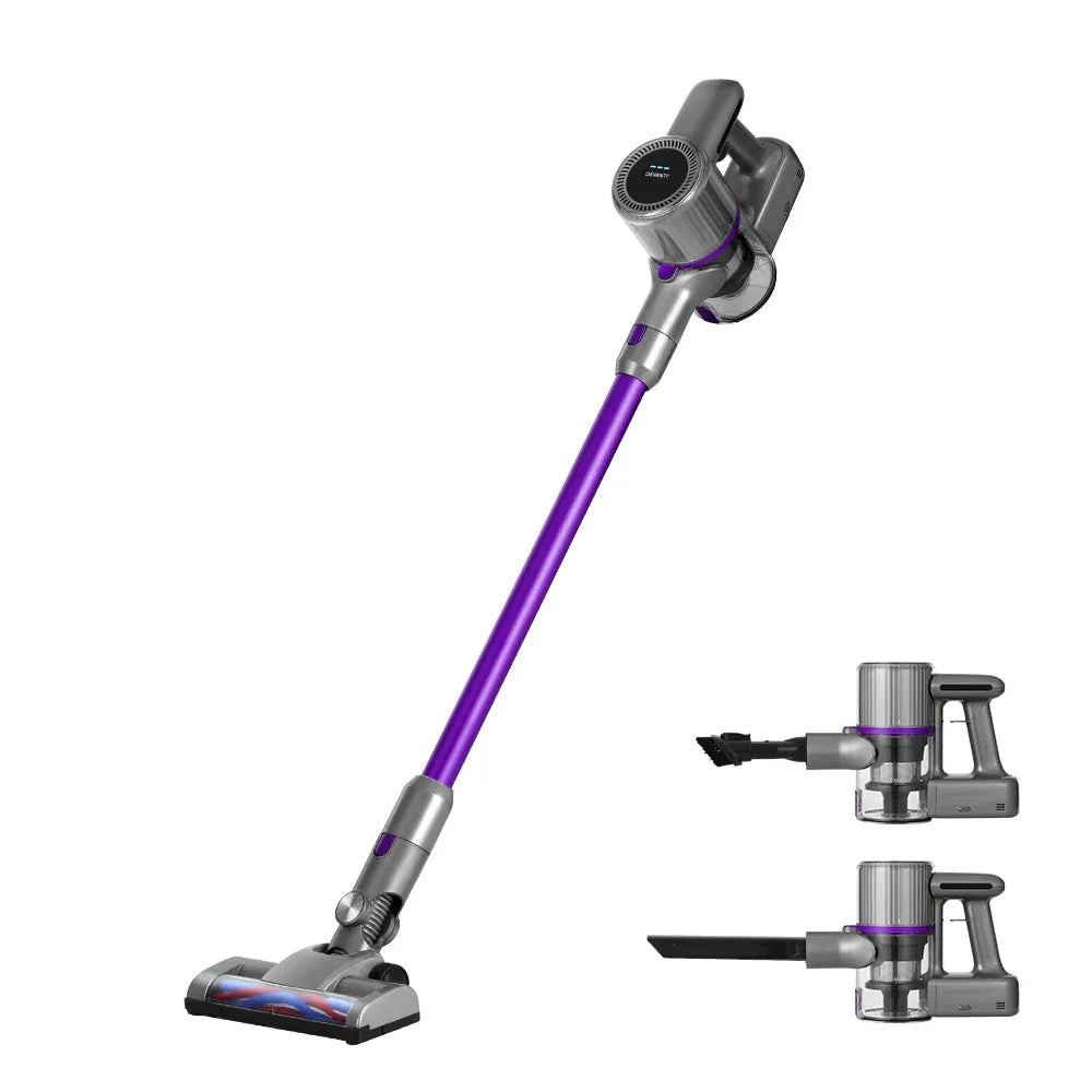 Devanti Stick Vacuum Cleaner Bagless Cordless 120W Purple - Mekamart Australia