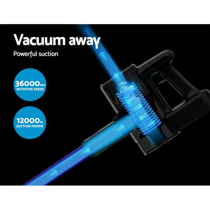 Devanti Stick Vacuum Cleaner Bagless Cordless 120W Purple - Mekamart Australia
