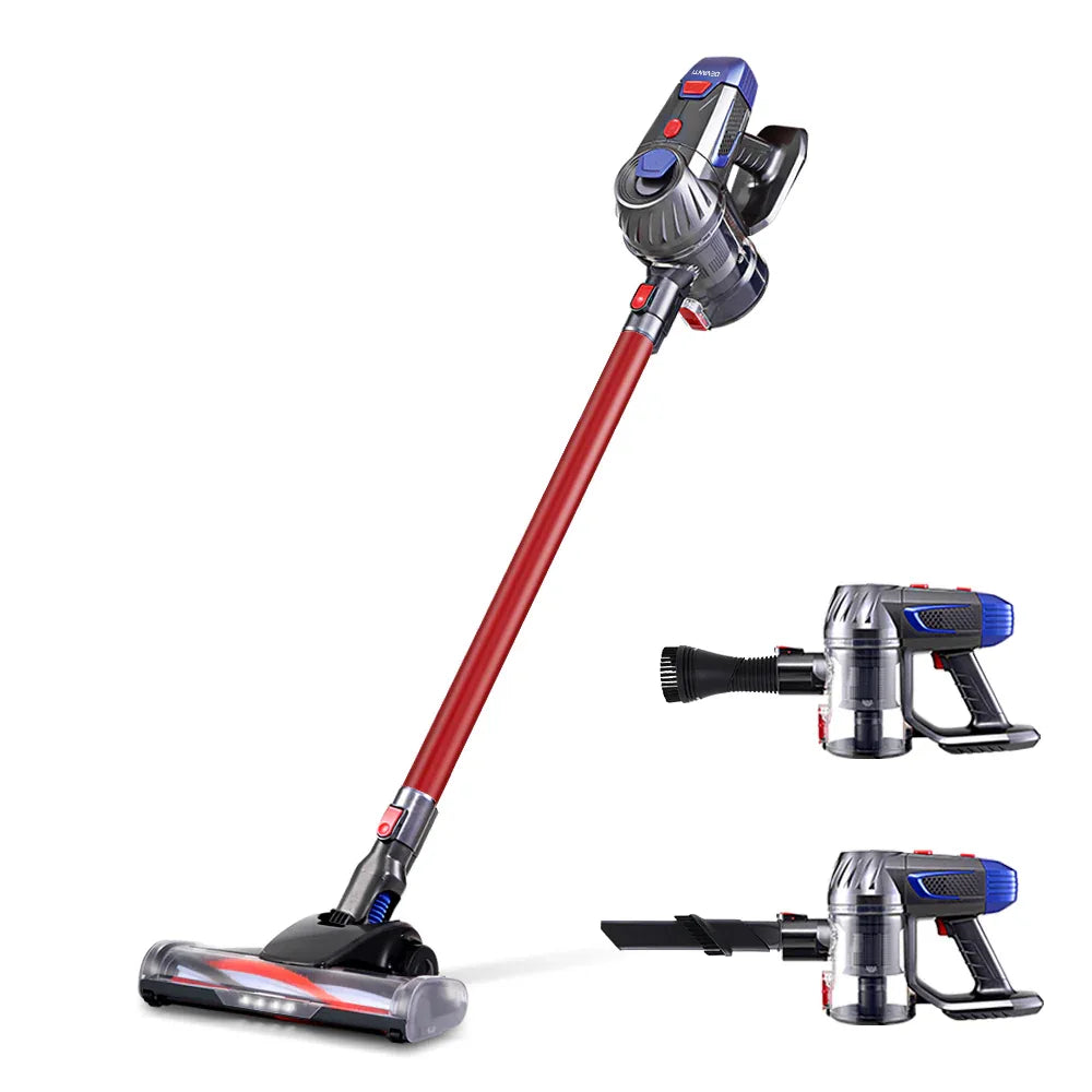 Devanti Stick Vacuum Cleaner Bagless Cordless Red 150W - Mekamart Australia