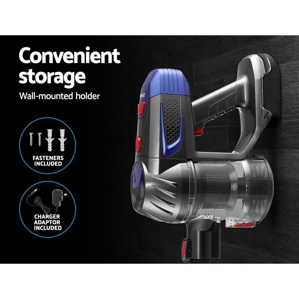 Devanti Stick Vacuum Cleaner Bagless Cordless Red 150W - Mekamart Australia