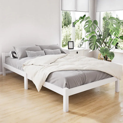 Artiss Bed Frame King Single Size Wooden White LEXI - Mekamart Australia