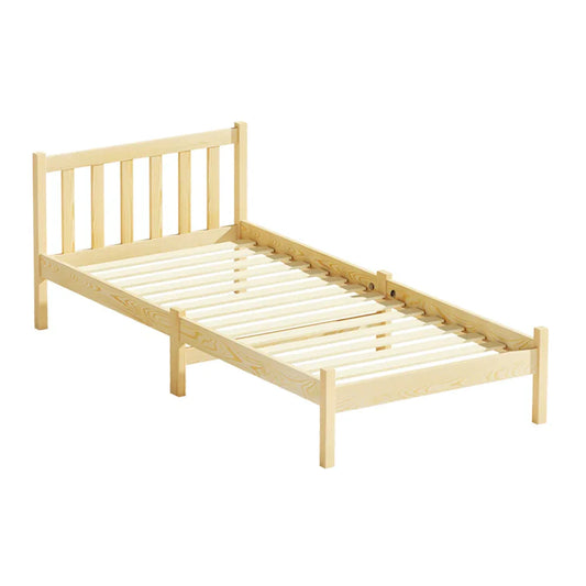 Artiss Bed Frame Single Size Wooden Oak SOFIE - Mekamart Australia