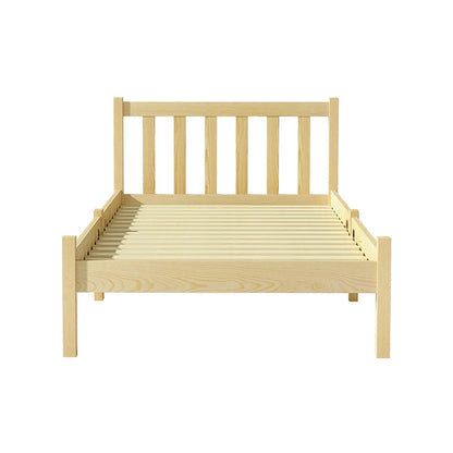 Artiss Bed Frame Single Size Wooden Oak SOFIE - Mekamart Australia