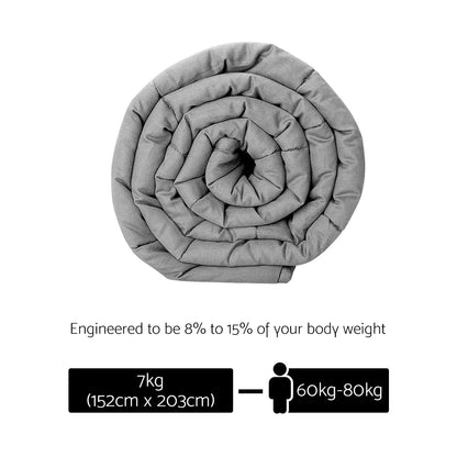 Giselle Weighted Blanket 7KG Deep Relax - Mekamart Australia