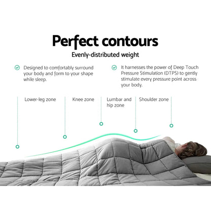 Giselle Weighted Blanket 7KG Deep Relax - Mekamart Australia